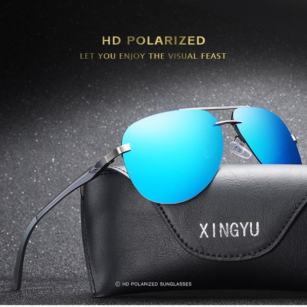 

new classic polarized sunglasses men sun glasses lenses spring aluminum and magnesium legs sunglasses, White;black