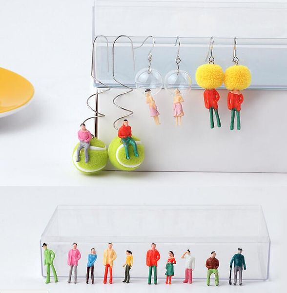 

10pcsdiy handmade jewelry accessories material personality exaggerated villain different styles different earrings pendant color, Bronze;silver