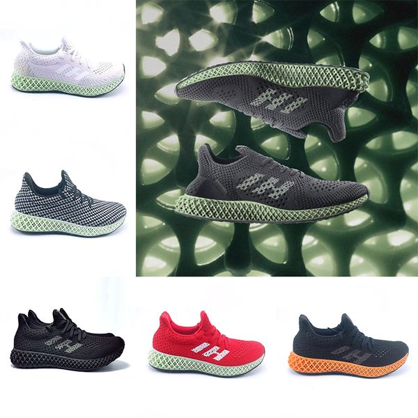 

Adidas 2019 Futurecraft 4D Бегун кроссовки для мужчин женщин пепельно-зеленый тройной черный белый серебро мужские дизайнер тренер спортивные кроссовки размер 38-47