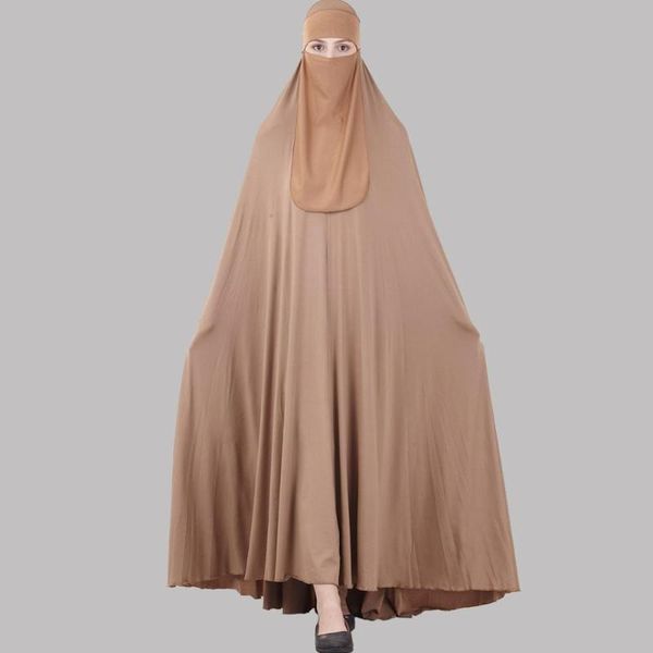 

maxi khimar hijab niqab set islamic clothes women face veil overhead jilbab two piece prayer dress burqa muslim set saudi turk, Red