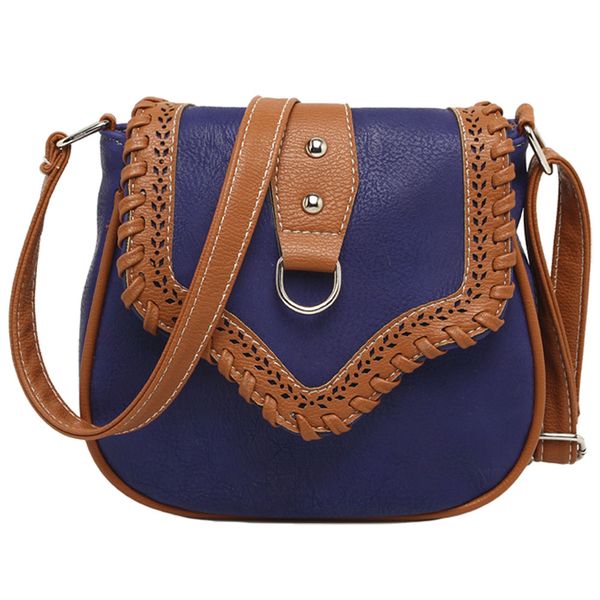 

women's pu leather fashion weave oblique cross bag