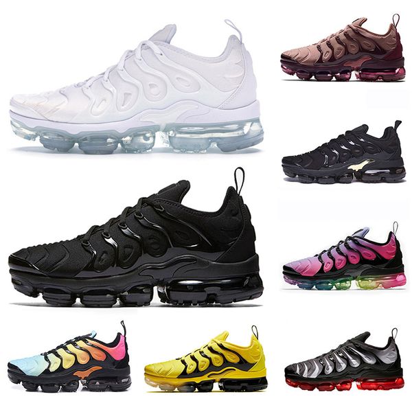 

2020 fashion tn plus triple black white outdoor running shoes rainbow smokey mauve grape blue mens tns cushions women designer sneakers