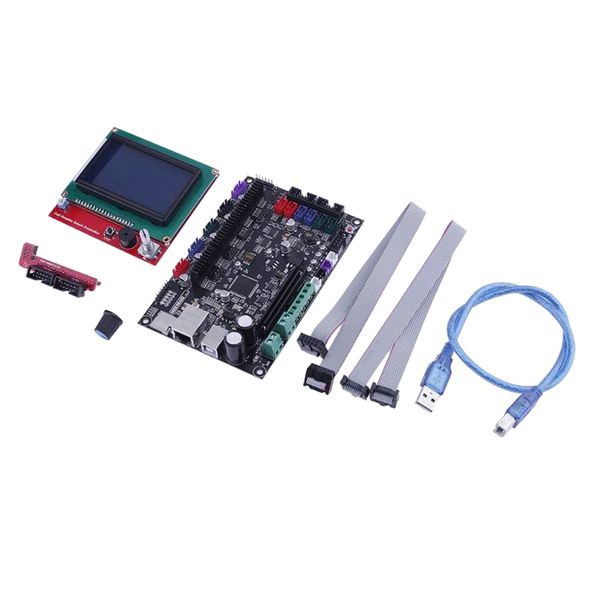 

3d printer 32bit control board mks sbase v1.3 + 12864 lcd touch display