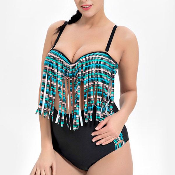 

women swimsuit plus size swimwear 44-52 two-pieces beach wear female girls wholesale bikini set 6xl factory drop shipping, White;black