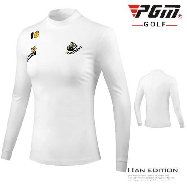 

autumn sportswear womens shirts golf clothes long sleeve golf shirt women print sports apparel round neck bottoming, Black;blue