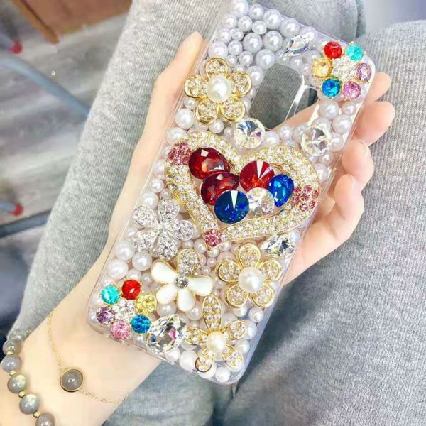 

fashion phone case for iphonex/xs xr xsmax iphone7/8plus iphone7/8 iphone6/6sp 6/6s luxury case with rhinestone tpu back cover
