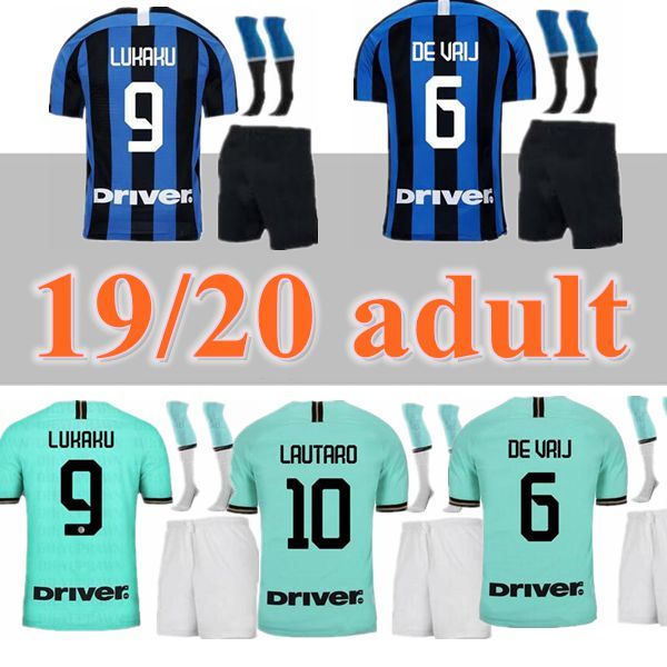 

Kit llukaku lautaro alexi de vrij inter 2019 2020 milan occer jer ey politano kriniar football hirt et 19 20 men kit uniform, Black;yellow