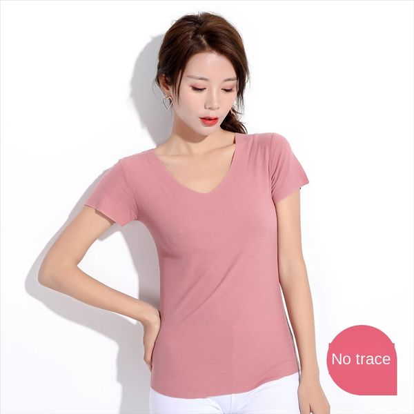 

seamless cut short-sleeved t- women's loose large size base striped white modal half-sleeve clothes fashion shirt clothing shirt