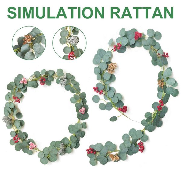 

christmas home decoration simulation rattan festival decoration flower link scene arrangement props christmas tree