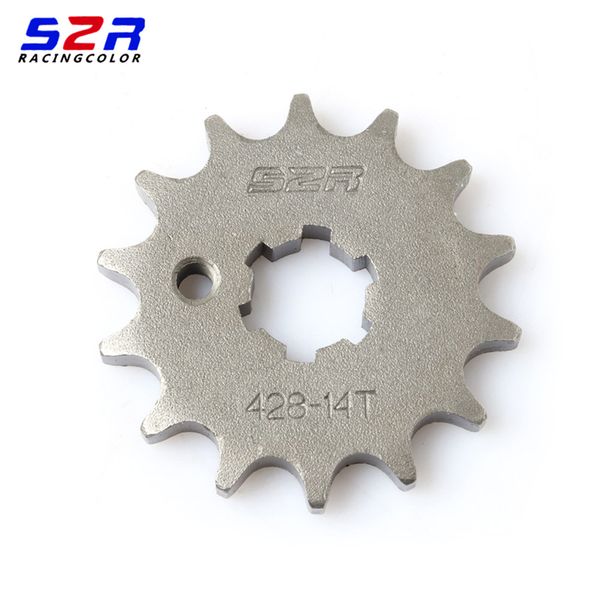 

s2r motorcycle 428 14t front sprocket driven for yamaha fz16 fz-16 fz-s fzs fz 16 s transmission sprockets drive