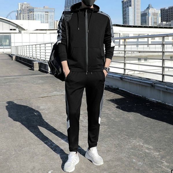 

роскошные мужские костюмы конструктора зимний горячая марка sportsuits с letters роскошных мужских костюмов street стили clothings wholesale, Gray