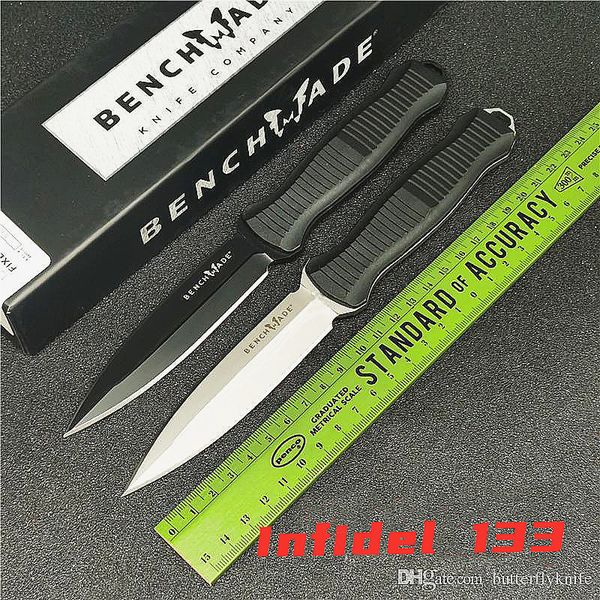 

BENCHMADE неверный 133 обоюдоострый тактический фиксированный нож прямой нож открытый кемпинг фрукты 940 нож
