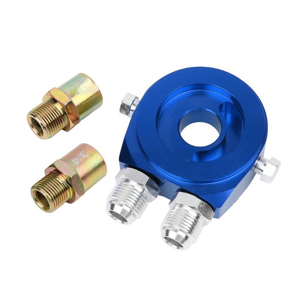 

car universal oil filter sandwich adapter for cooler plate kit an10 aluminum