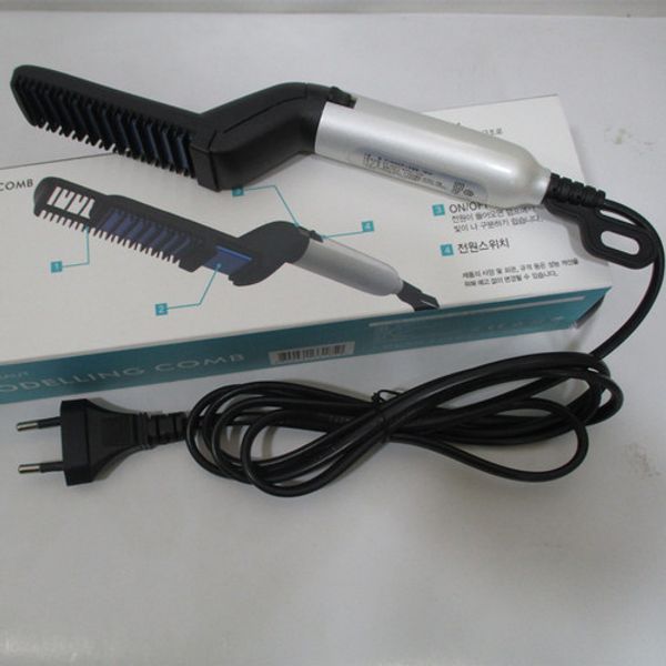 

minshairstraightenercomb hairironstraightene hairsalon hairstraightenercombformen hairbrushstraightener, расчески, hairstyletool, Silver