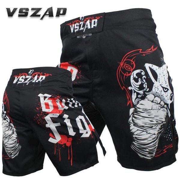 

vszap ufc shorts built 2 fight fight mixed shorts fist male fitness kick muay thai short kickboxing, Blue
