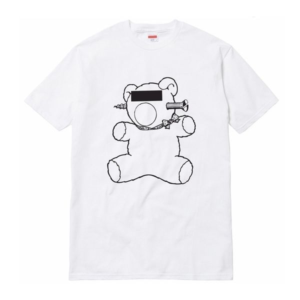 

15ss box logo x undercover tee bear couple hip hop fashion men women summer street skateboard designer casual short sleeves tee, White;black