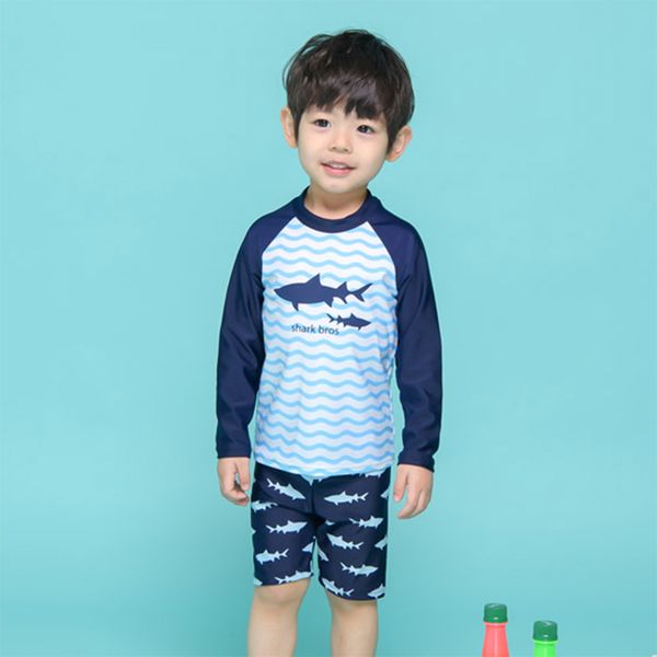 

swimsuit boys two pieces swimwear toddler baby boys quick-dry ruffles cartoon swimwear bikini set outfits swimsuit bathing suit, White;black