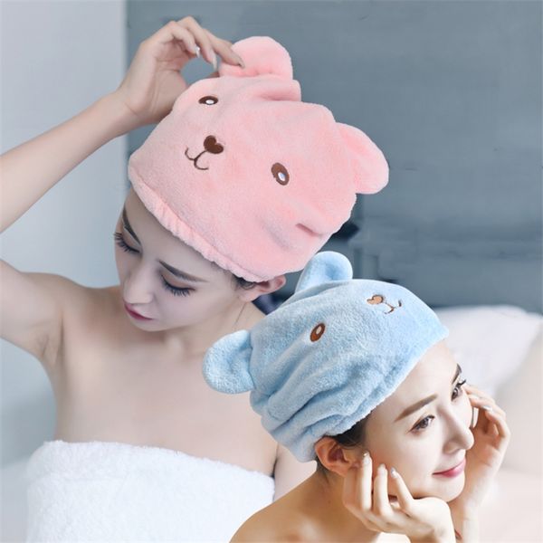 

завод оптовая продажа животных мультфильм сухие волосы полотенце быстрое высыхание повязка милый взрослый женский толстый толстый супер абсо