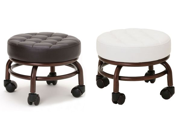 Pedicure Stool Beauty Sal￣o Banho de p￩ de p￩ Duas cores Opcional Elitzia et28499 Grosta de suporte de espuma grossa Rodas de qualidade