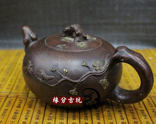 

античный исин ручной фиолетовый песок горшок, имитация jiang rong чайника