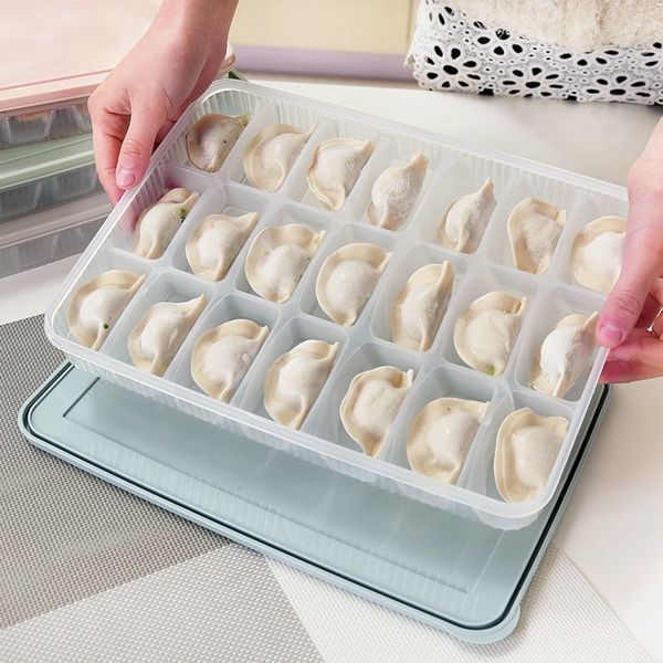 

single layer with lid dumpling box large refrigerator refrigerated rectangular storage box dumpling storage box dumplings 5