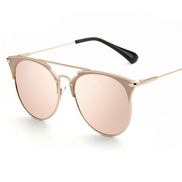 

psacss new vintage metal cat eye sunglasses women brand retro sun glasses female fashion mirror lunette de soleil femme, White;black