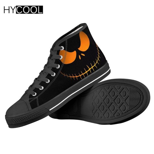 

hycool harajuku women men platform shoes jack nightmare skull printing spring anutumn outdoor high canvas sneakers unisex