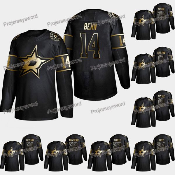 

Dallas Stars Jamie Benn 2019 Golden Edition Jersey Blake Comeau Jason Dickinson Tyler Pitlick Ben Lovejoy Esa Lindell Brett Ritchie Jerseys