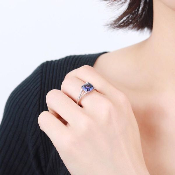 

ring jewelry natural tanzanite color z adjustable rings for women s925 sterling silver ring fine jewelry for women christmas, Golden;silver