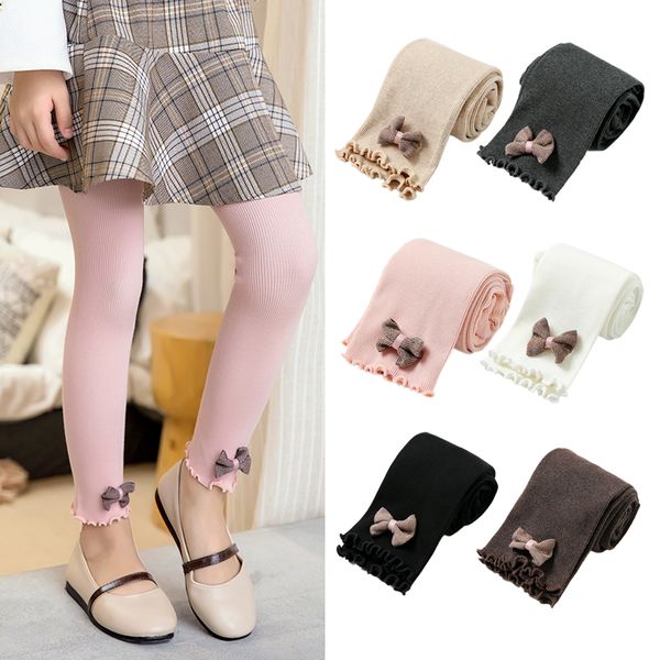 

baby girls skinny pencil baby girls ribbed leggings stretchy tights cotton baby bowknot kids girls trousers 3, Blue