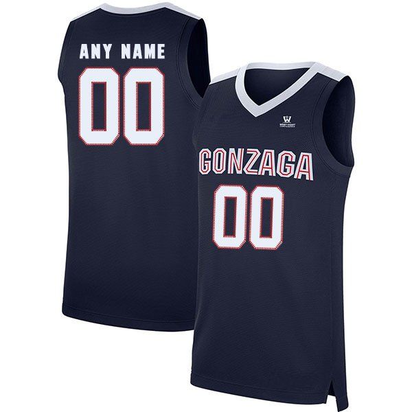 

drew timme stitched youth gonzaga bulldogs white navy black custom any name and number college basketball 2020 new jersey