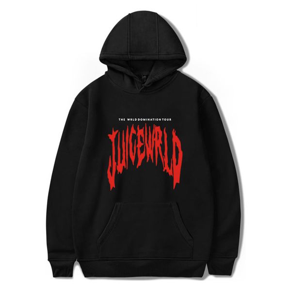 

rapper juice wrld hoodies sweatshirts men / women 2020 new arrivals hip hop style cool juice wrld streetwear hoody clothes, Black