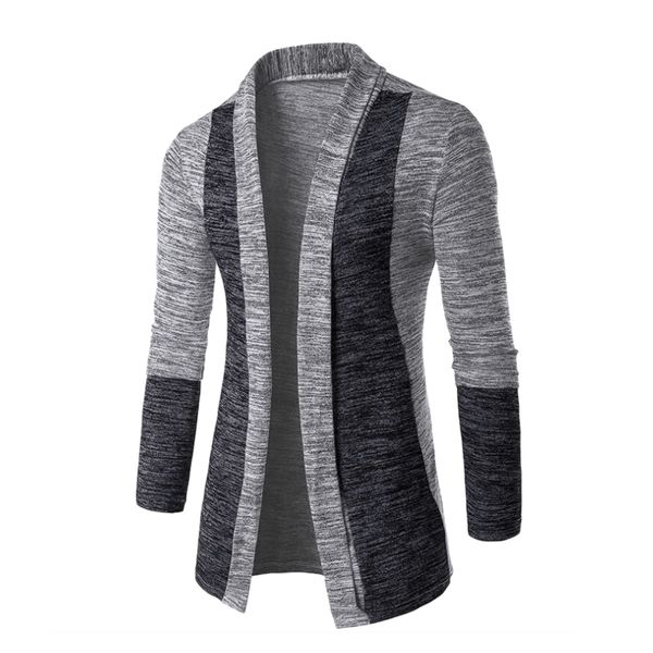 

brand-clothing spring cardigan male 2018 quality cotton sweater men casual gray redwine mens sweaters plus size sweater, White;black