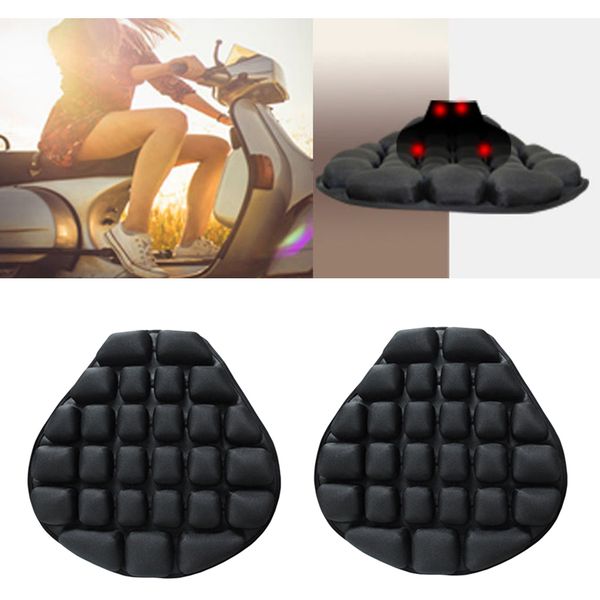 

2pcs anti-slip inflatable motorcycle seat cushion pad matterss for black