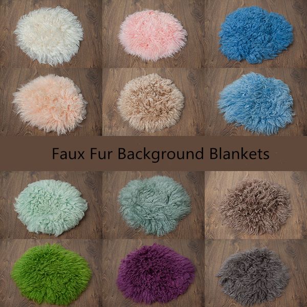 

newborn pgraphy props soft baby faux fur background blankets cute infant kids fotografia accessories