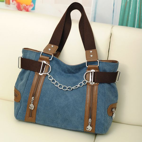 

new women's canvas handbag fashion casual shoulder messenger bag
