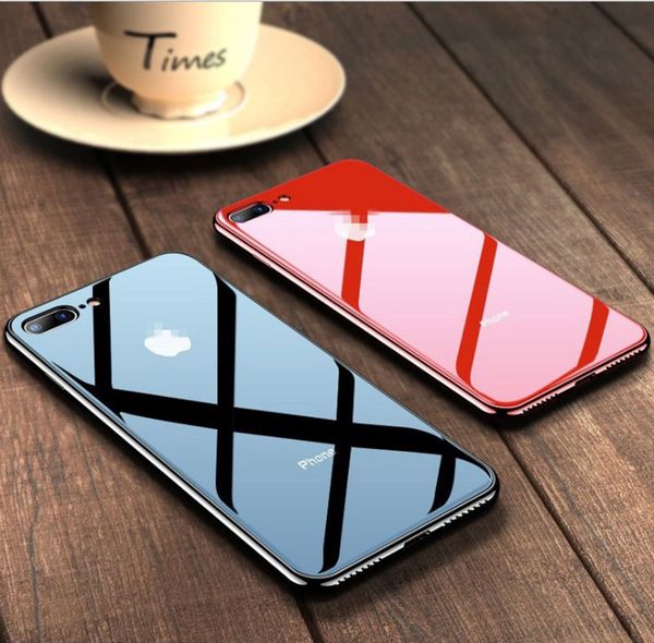 

Закаленное стекло Зеркало Чехол для мобильного телефона для iPhone X XS XR XSMAX 8 7 iPhone 6 S 7