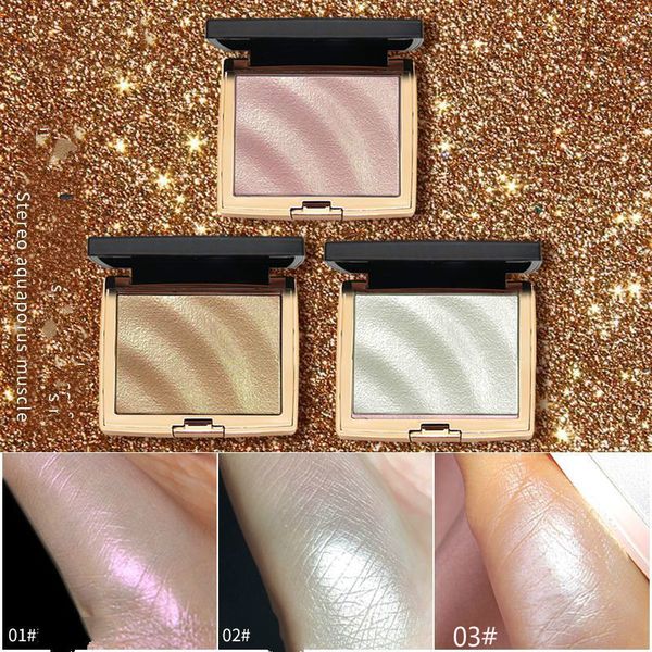 

1color 3 styles face highlighter контурная палитра стереоскопический five senses v-образный face bronzers highlighter