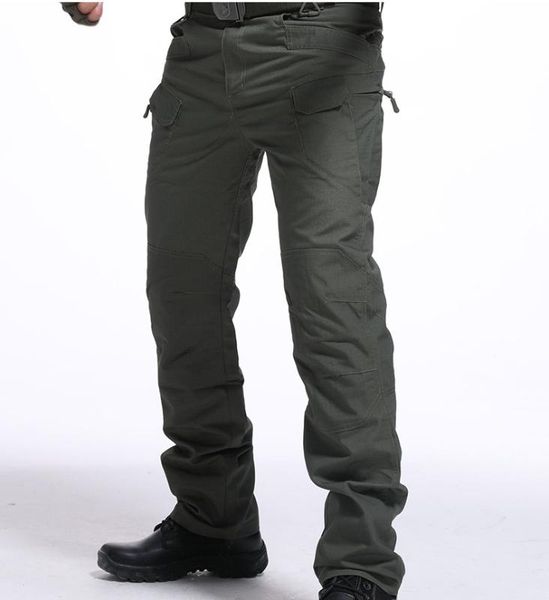 

new tactical pants men multiple pocket urban commuter trousers men outdoor wear-resistant waterproof cargo pants, Black