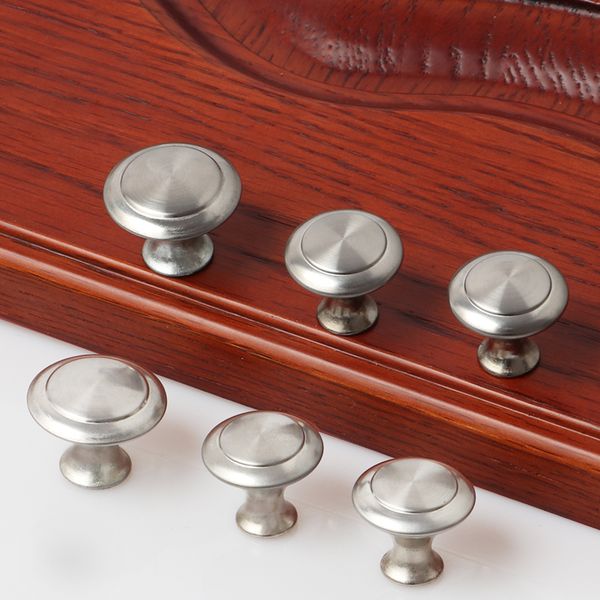 

Diameter 23mm 27mm Zinc Satin Nickel Cabinet Pull Cupboard Drawer Handle Knobs Wardrobe Handle With Screw Furniture Hardware