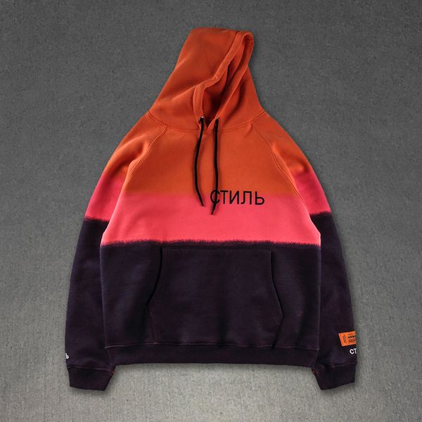 

Mens Designer Hoodie HERON PRESTON High Street Hip Hop Crane Casual Sweatshirt Long Sleeve Fashion Pullovers Streetwear Color stitching