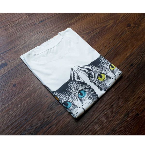 

couple designer t shirt fashion luxury cat t shirts brand men women casual tees sell cat tees, White;black