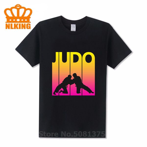 

summer retro style men's judo t-shirt vintage 1979 harajuku hip hop short sleeve o-neck tee cool loose camisetas t shirt, White;black