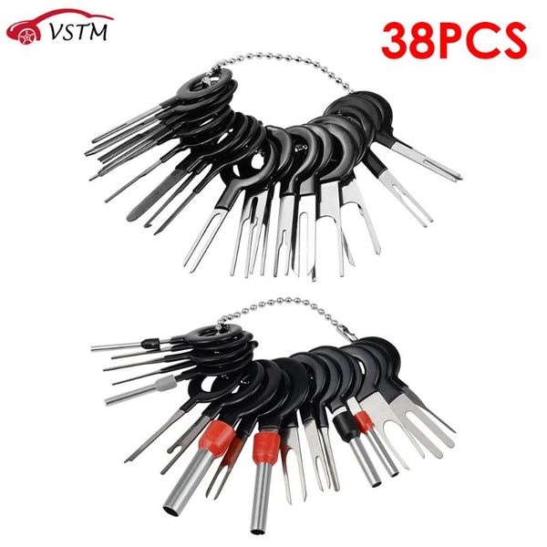 

38pcs/set car terminal removal kit wiring crimp connector pin extractor puller terminal repair professional tools