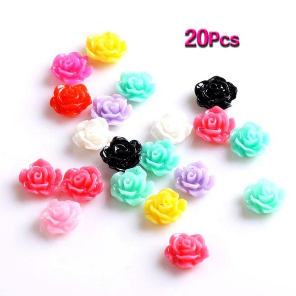 

20pcs 3d sticker nail art sticker decor for nail diy rose, Silver;gold