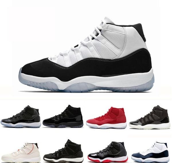 

2019 concord high 45 11 xi 11s cap and gown prm heiress gym red chicago platinum tint space jams men basketball shoes sports sneakers