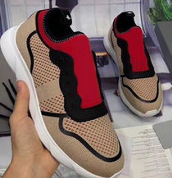 

designer b21 sneaker white technical knit mens trainers lux women shoes good quality plain sneakers 5-11 -05