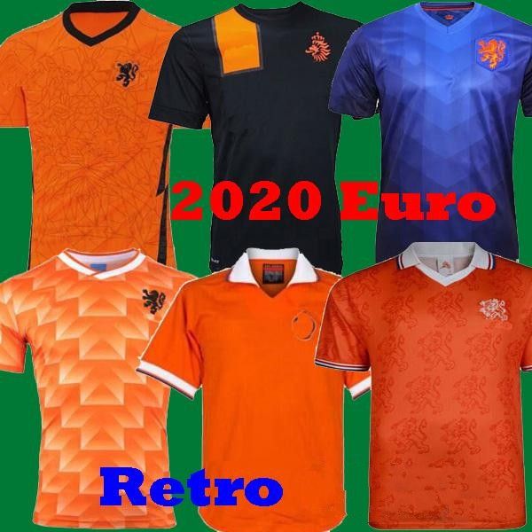

retro 1988 netherlands soccer jersey 88 basten 1997 1998 1994 holland retro football shirts bergkamp 97 98 99 gullit rijkaard davids, Black;yellow