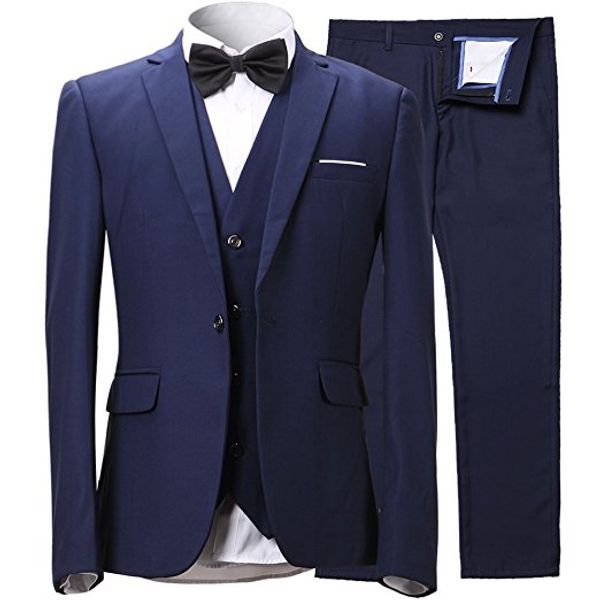 

сшитые на заказ мужские slim fit one button свадебные костюмы для мужчин блейзер жених для официальных костюмов 3-х частей куртка + жилет, White;black