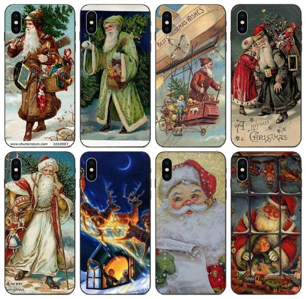 

tongtrade] santaclaus merry christmas case for iphone 8 7 6 5 plus x xs 11 pro max galaxy note 10 plus huawei p9 lite mini redmi go y3 case